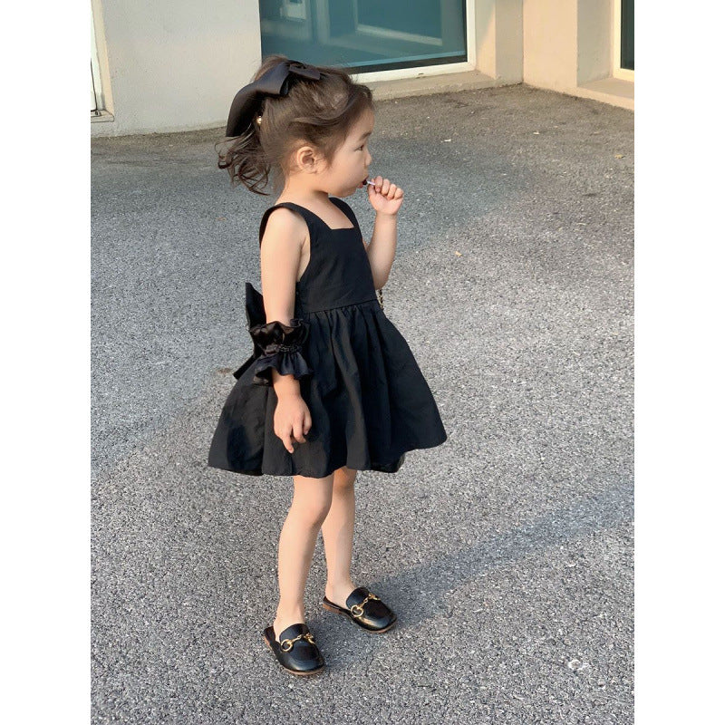 Children's Summer Western Style Suspender Fashionable Backless Cool Children's Dress