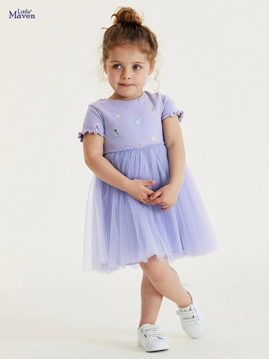 Children's Clothing Cartoon Summer Short Sleeve Princess Children's Dress