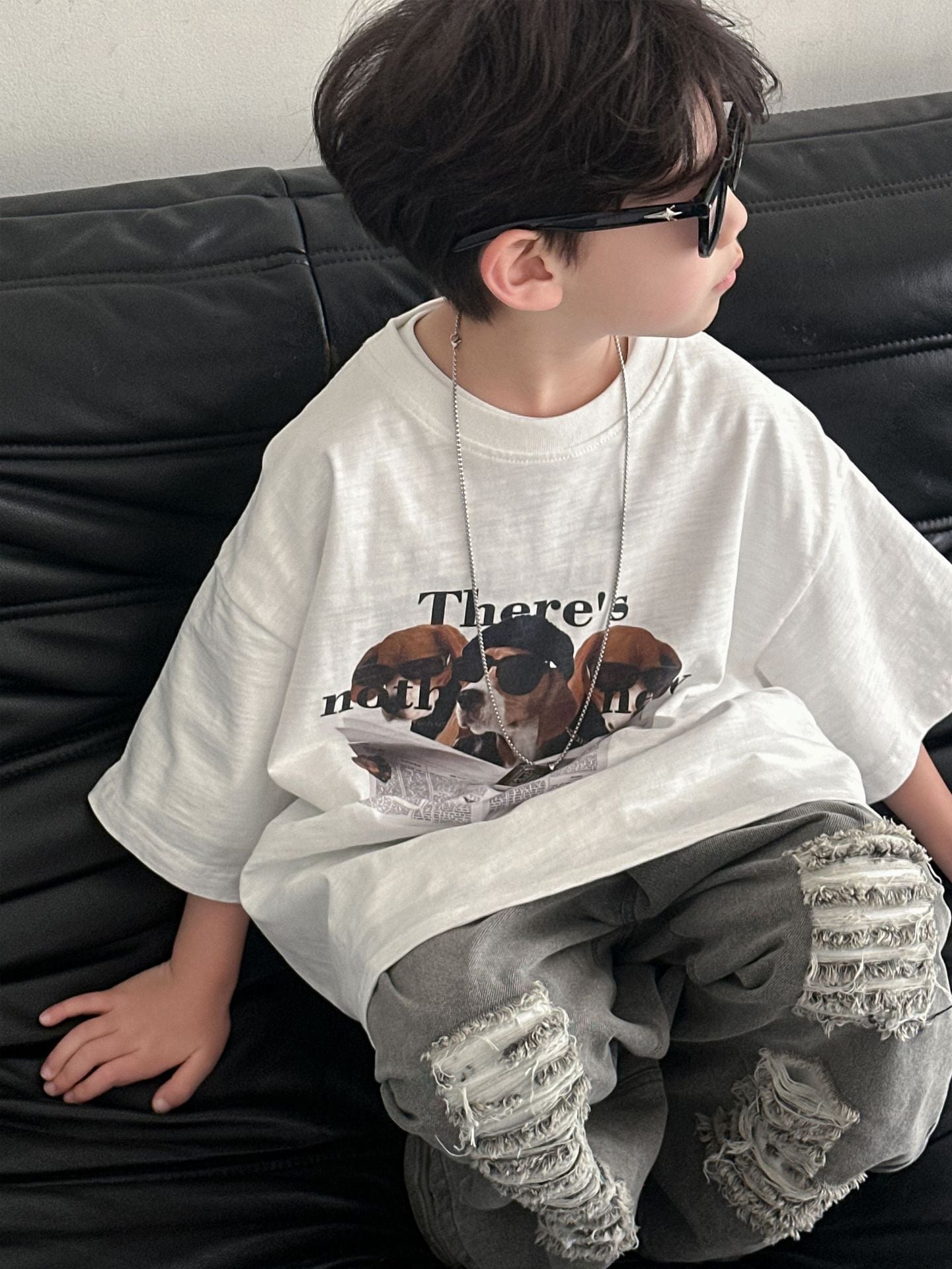 Children's Cotton Summer Korean Style Short Sleeve Thin Small Children's T-shirt