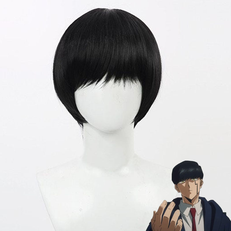 Physical Magic Makes Matthew Black Pot Cover Head Short Hair Cos Wig