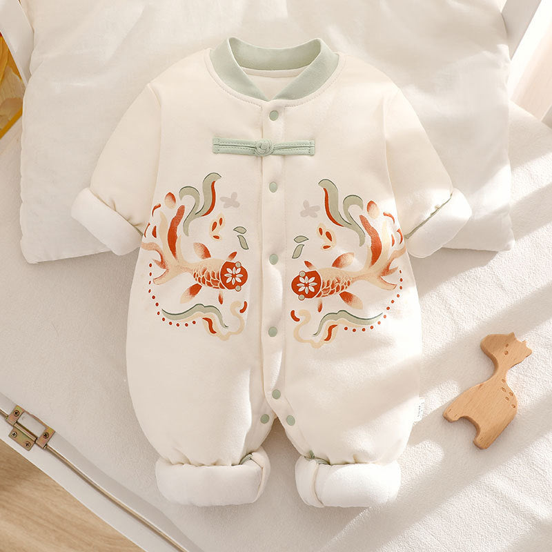 Thickened Winter Cotton Jumpsuit Thermal Quilted Jumpsuit, Climbing Suit