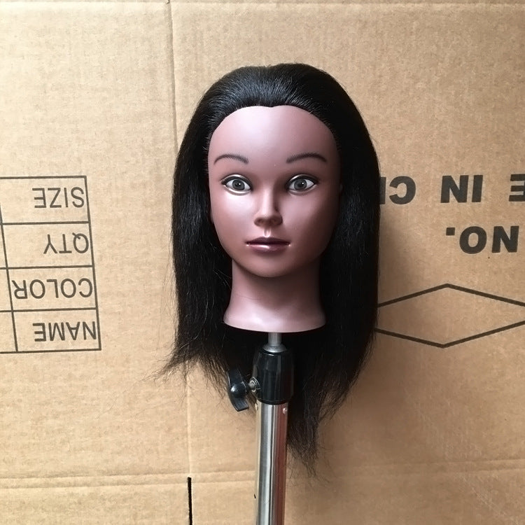 Editing Mannequin Head Black Real Hair Model African Other Wig