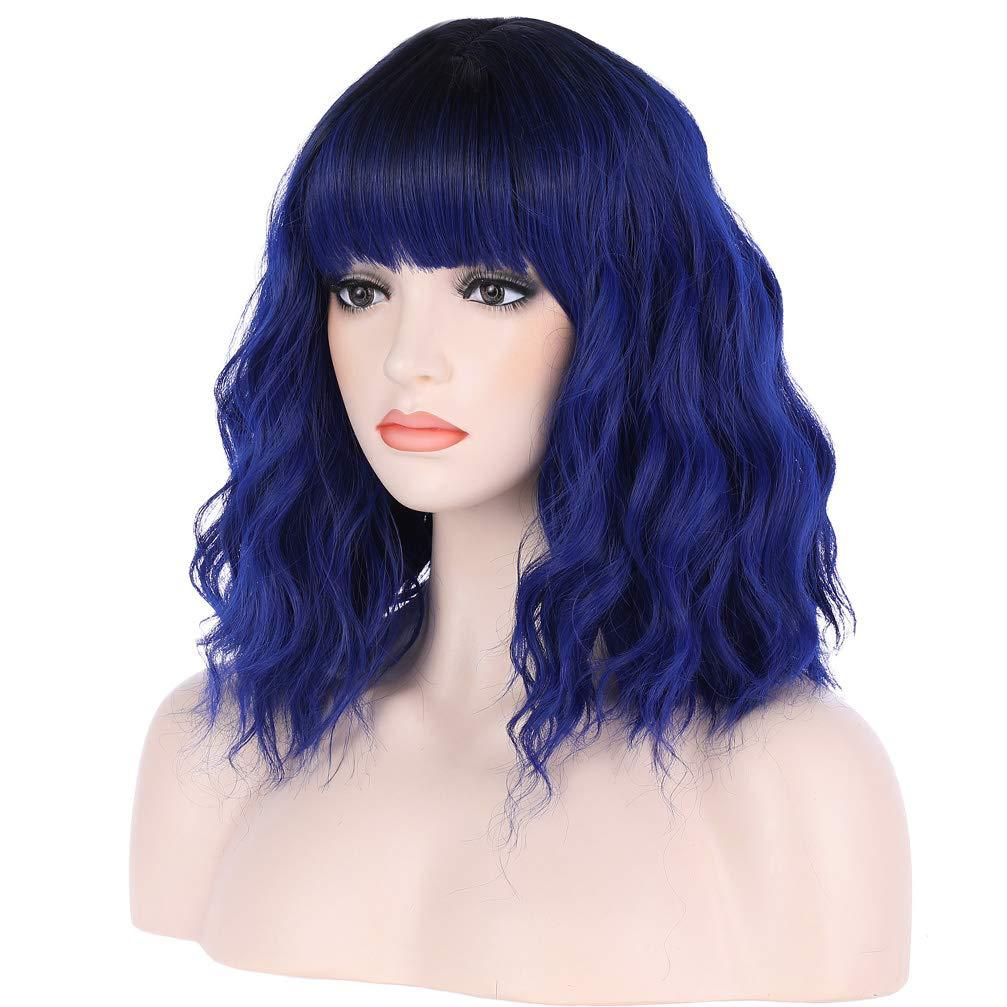 Chemical Fiber Head Cover Color Optional Wig Short Curly Hair