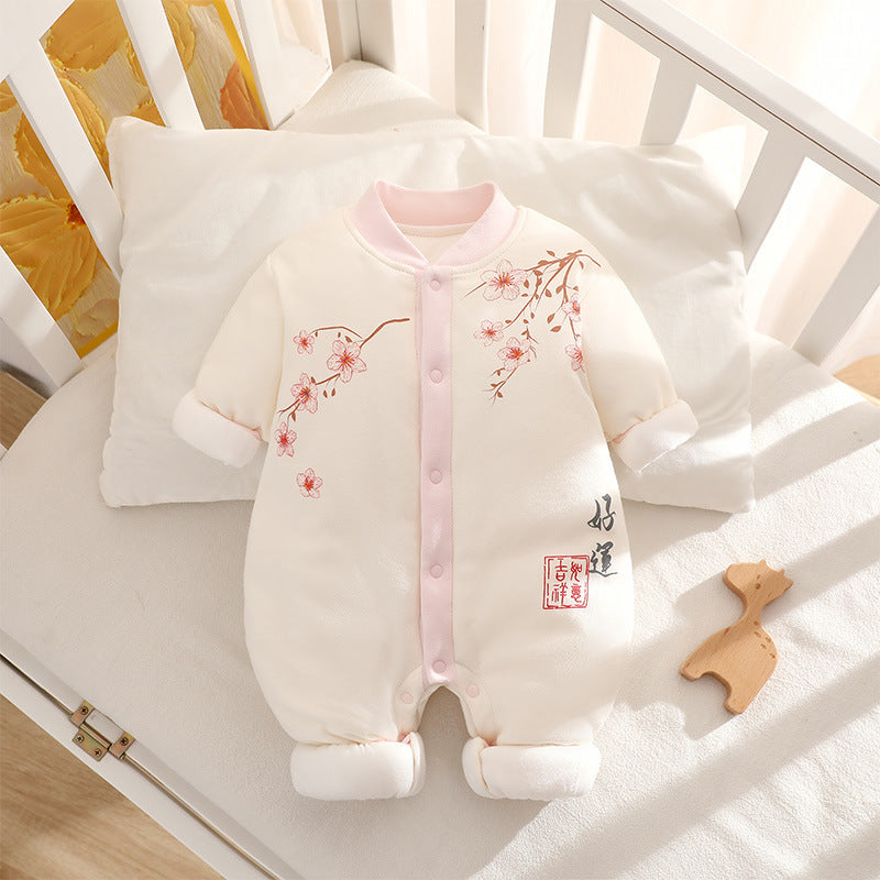 Thickened Winter Cotton Jumpsuit Thermal Quilted Jumpsuit, Climbing Suit