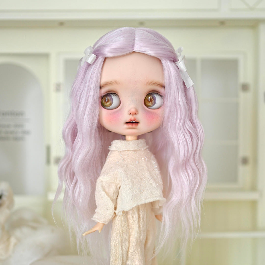 Pei Points Doll Finished Straight Hair Curls Small Cos Wig