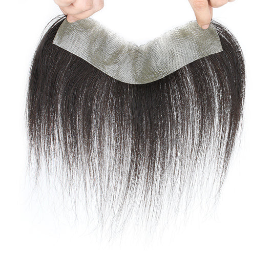 Woven Hairline Stick Real Human Hair Naturally Invisible Patch Forehead Wig