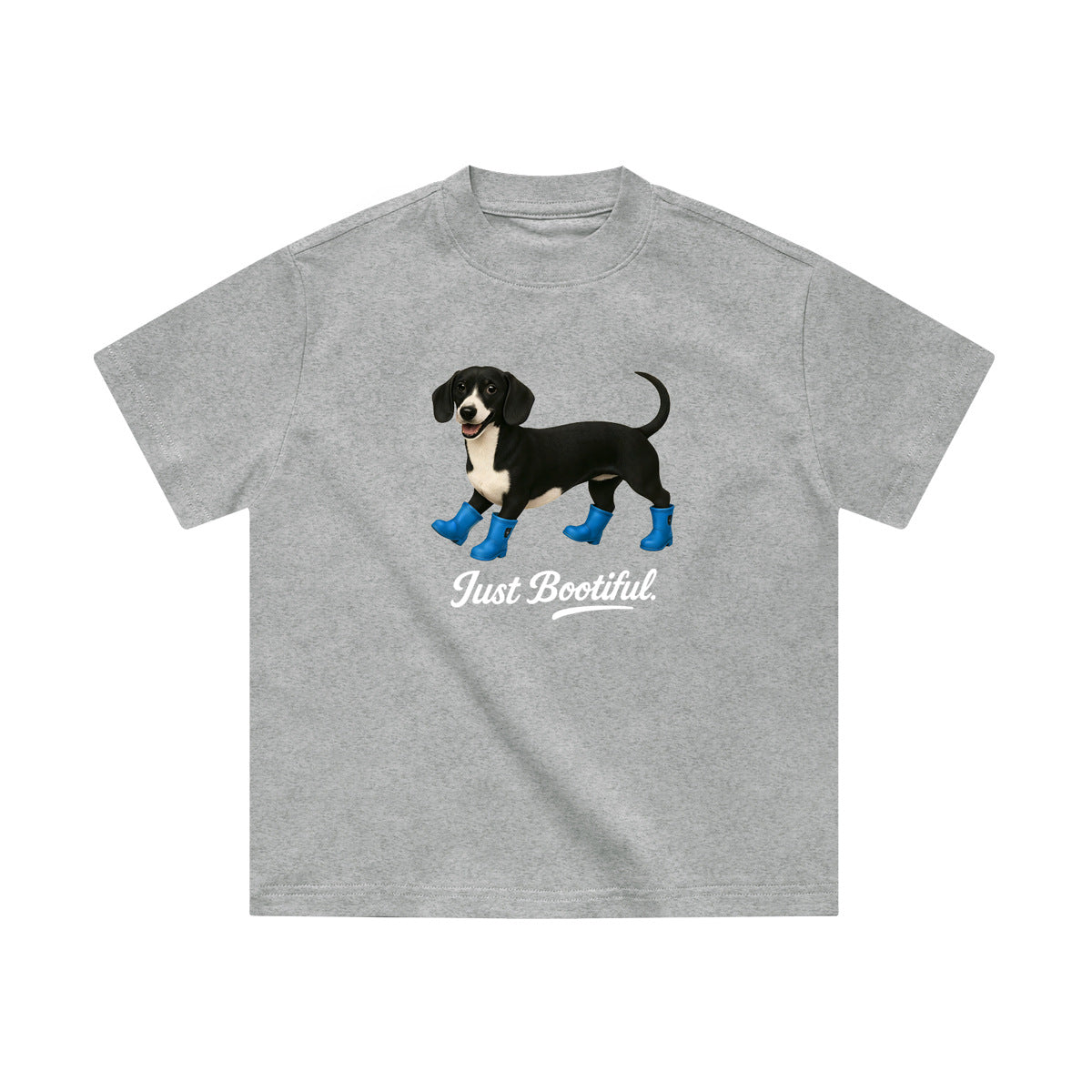 Children's Big Short Sleeve Heavy Cotton Boys Fun Top Loose Children's T-shirt