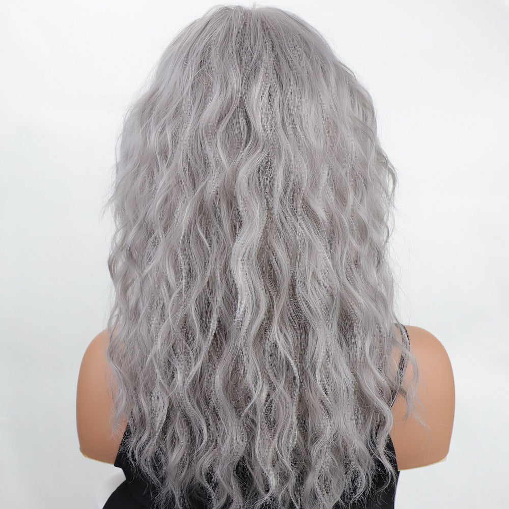 Female Fashion Fluffy Water Ripple Curly Hair Chemical Wig Long Curls