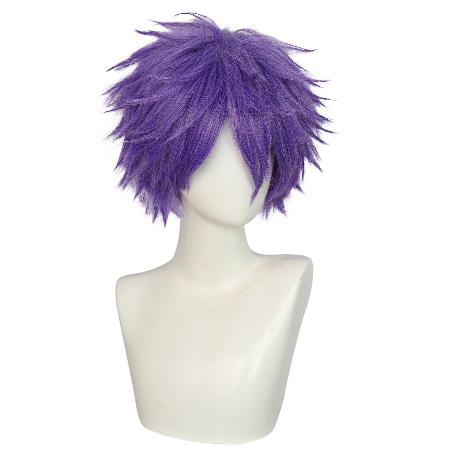 Attractive Anime Universal Purple Short Hair Cos Wig