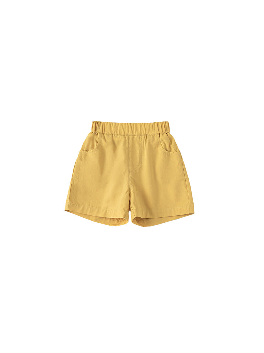 Children's Clothing Boy Versatile Shorts Solid Color Casual Summer Thin Children's Pants
