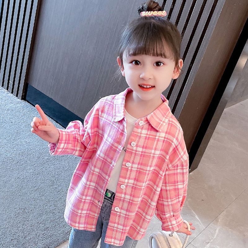 Western Style Cool Popular Korean Fashion Color Matching Children's Shirt