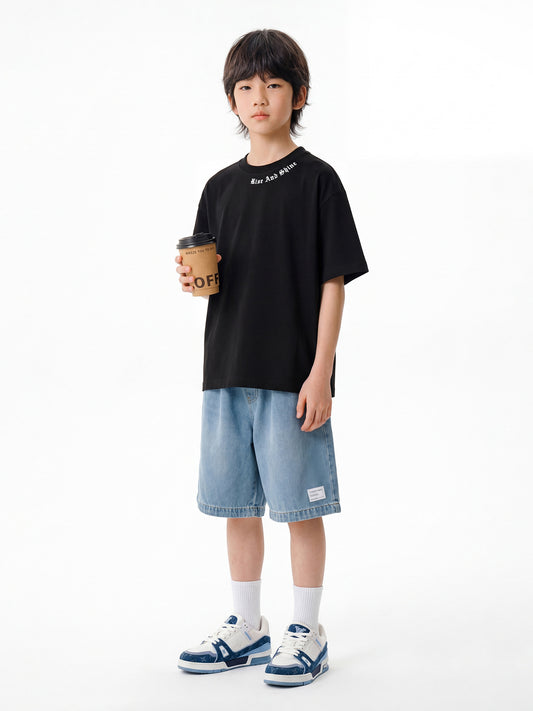 Clothing Style Boys Vintage Jeans Middle Children's Pants