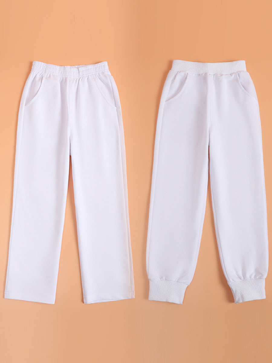 Children's Straight Elastic Waist Boys Performance Costume Four Primary Secondary School Children's Pants
