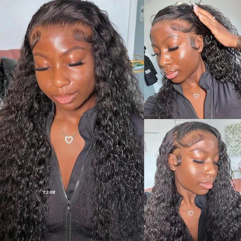 Creative Popular Front Lace Ms. Hair Wig Long Curls