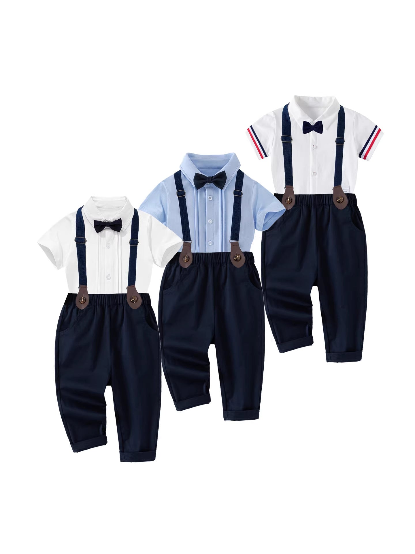 Children's Two-piece For Boys Clothes Birthday Dress Short Sleeve Shirt Children's Suit