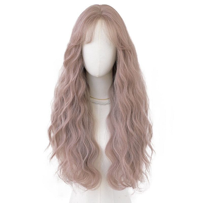 Curly Hair Small Lace Word Hand Crocheting Whole Top Artificial Wig Long Curls