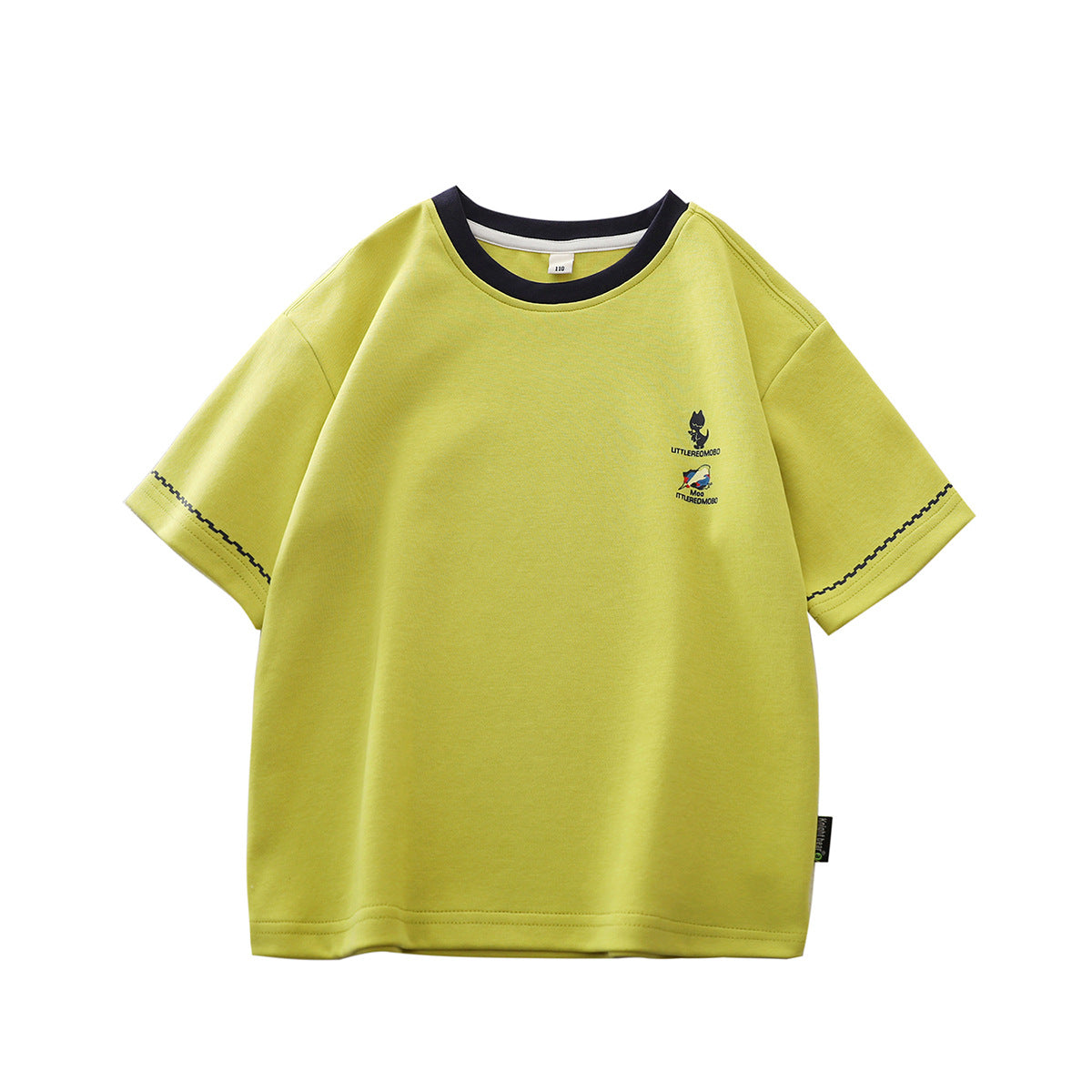 Children's Chivalrous Bear Boy's Short-sleeved Cotton Top Children's T-shirt