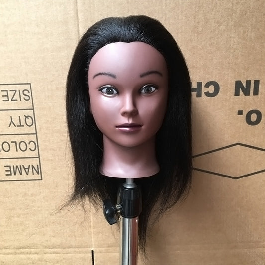 Editing Mannequin Head Black Real Hair Model African Other Wig