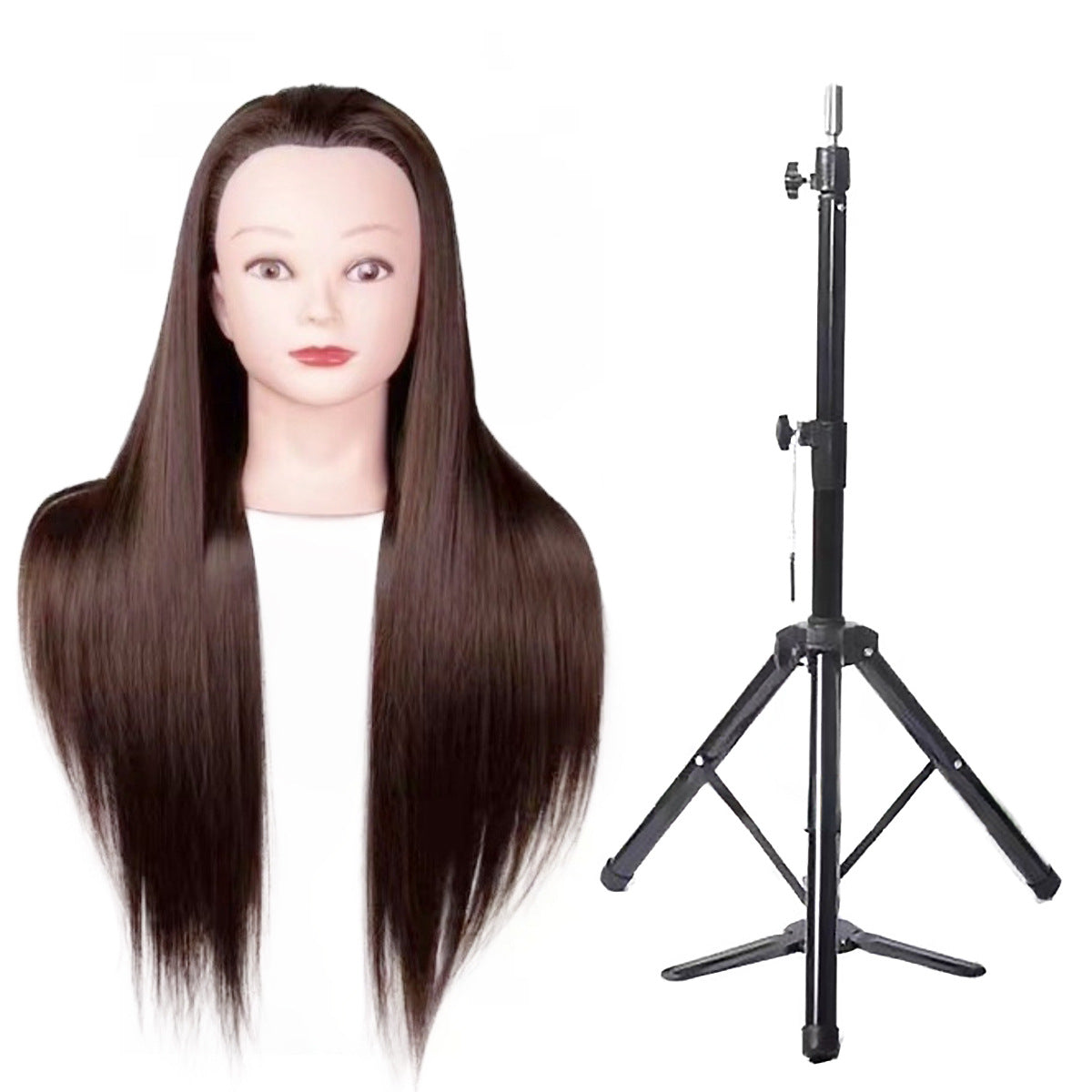 High Simulation Head Hairdressing Beginner Practice Model Barber Other Wig