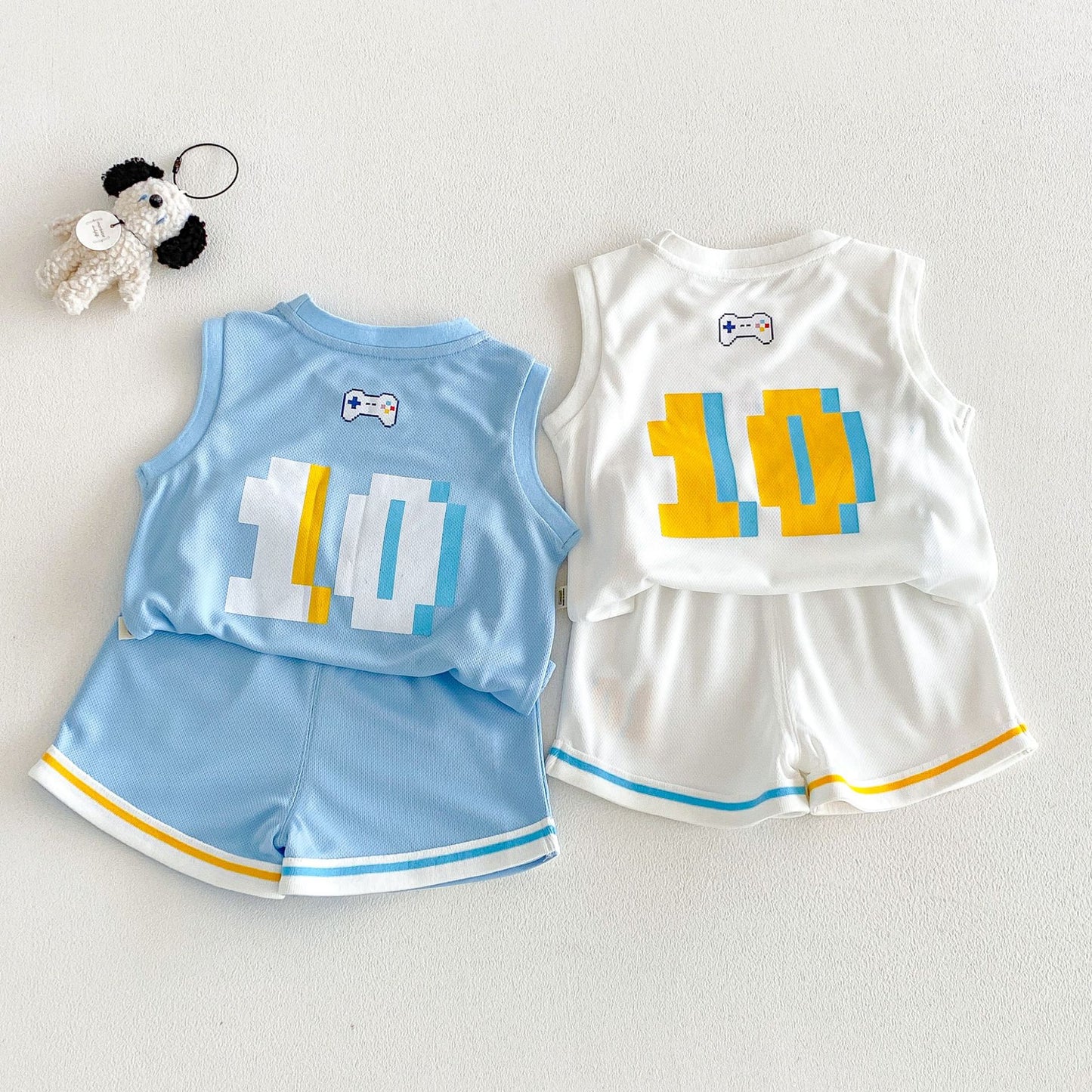 Sports Set Summer Fashionable Cartoon Letter Vest Children's Suit