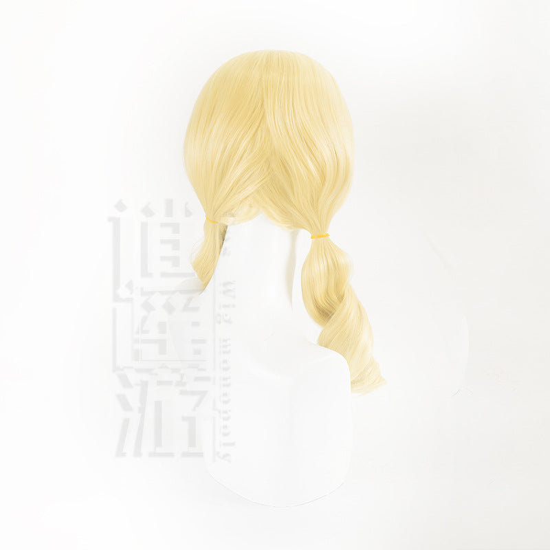 Bar Simulation Scalp Top Senior Schoolmate Double Cos Wig