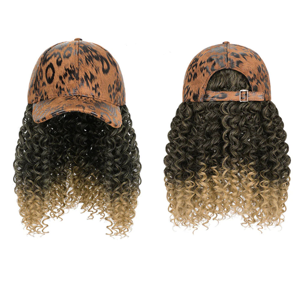 Hooded Short Curly Hair Small Wave Chemical Fiber Head Wig Long Curls