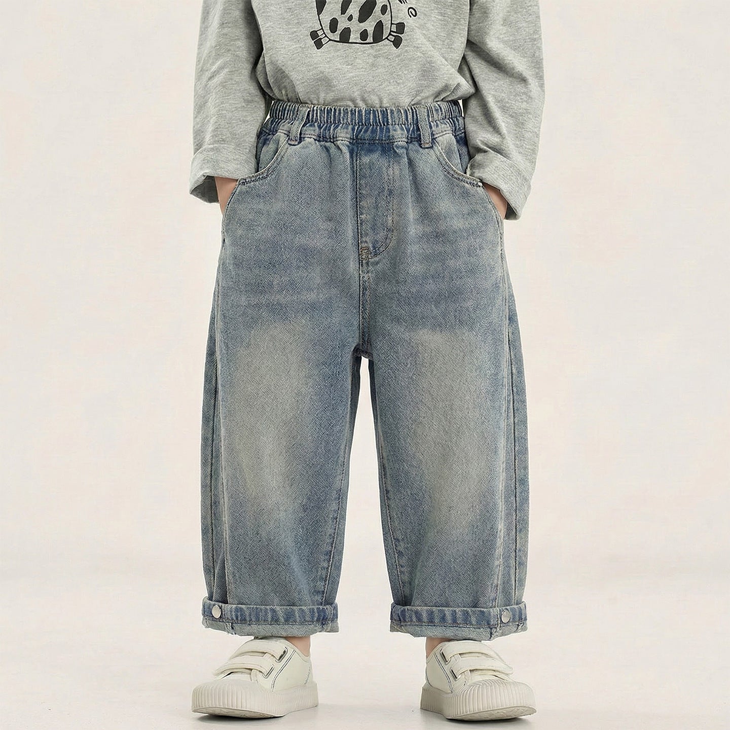 Children's Jeans Spring Loose Gradient Trousers Clothes Children's Pants