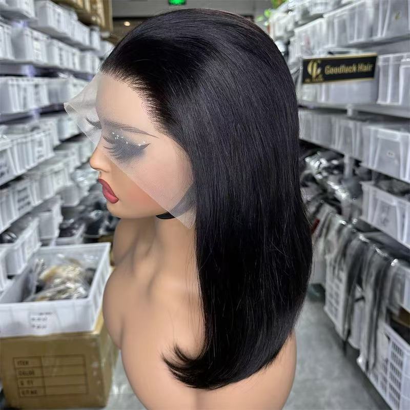 Wave Fiber Chemical Can Be Used To Roll The Whole Wig Short Straight Hair