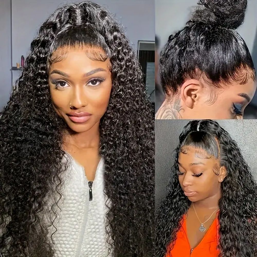Lace Hair Water Curly Body Wave Long Straight Wig