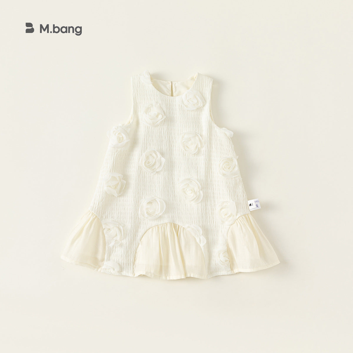 Children's Clothing Summer Graceful Shift Three-dimensional Flower Birthday Sleeveless Children's Dress
