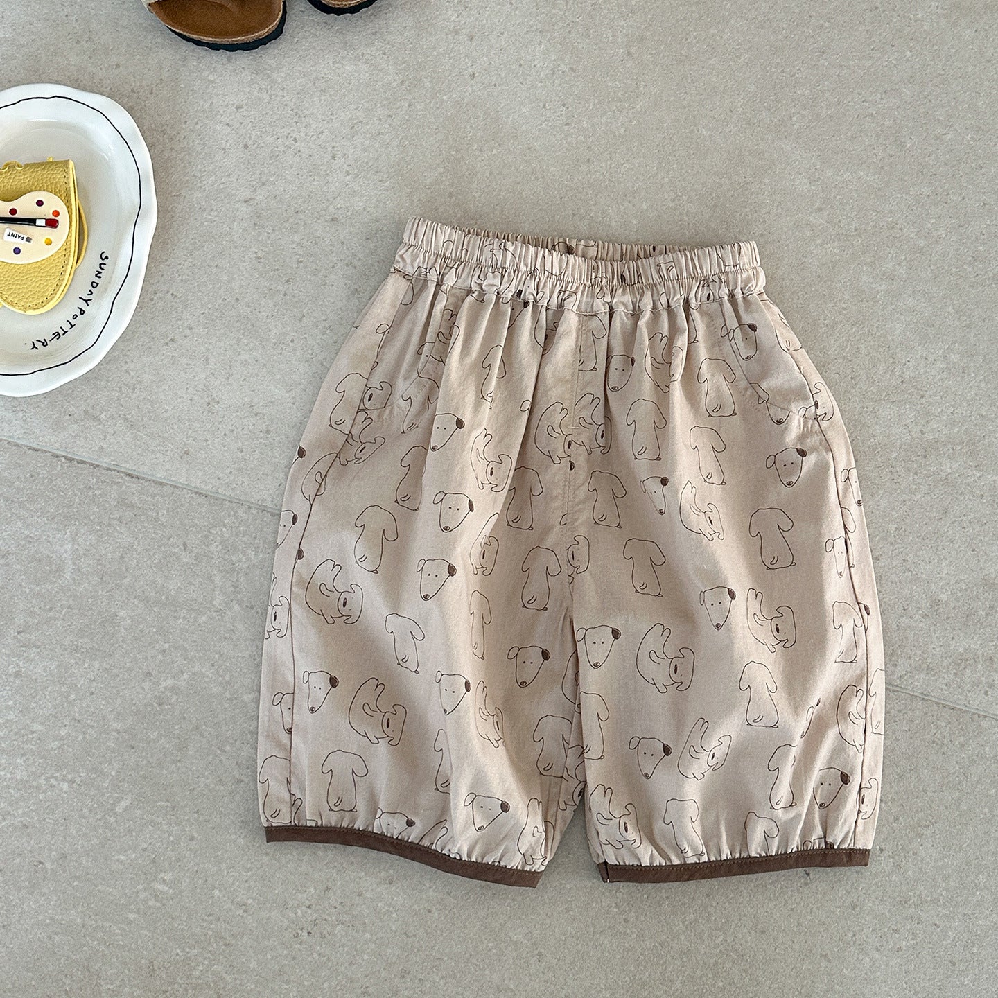 Cropped Trousers Cotton Thin Breathable Clothing Korean Children's Pants