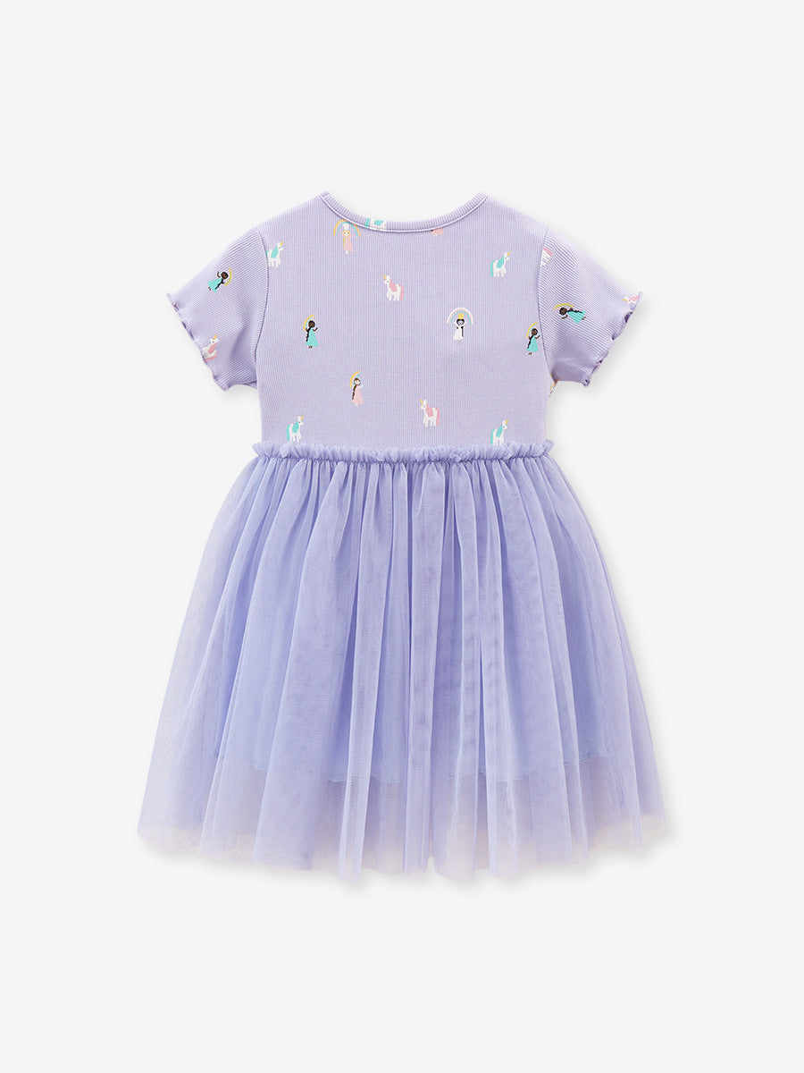 Children's Clothing Cartoon Summer Short Sleeve Princess Children's Dress