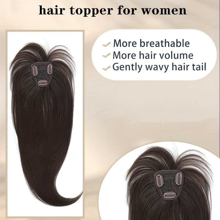 Gray Hair Sparse Air Bangs Piece Straight Wig