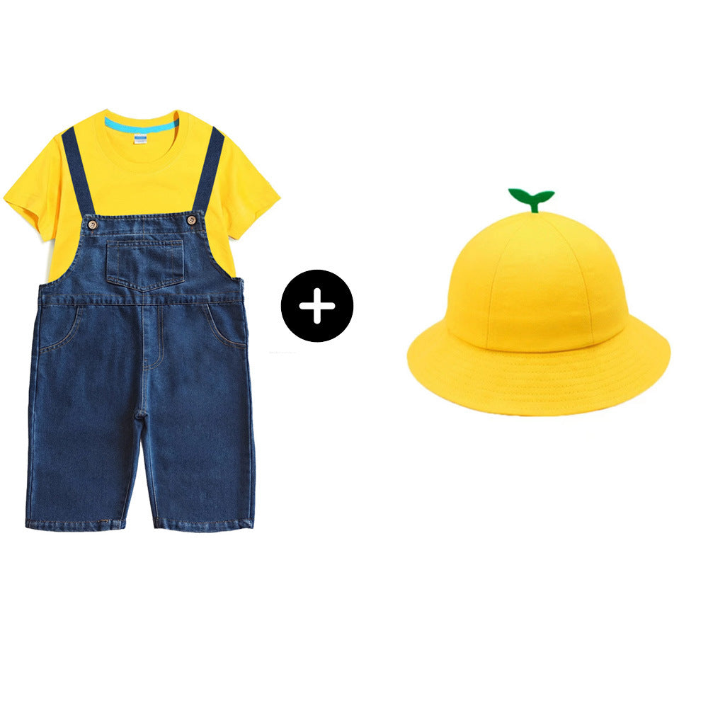 Children's Little Yellow Dancing Dress Performance Clothes Children's Suit