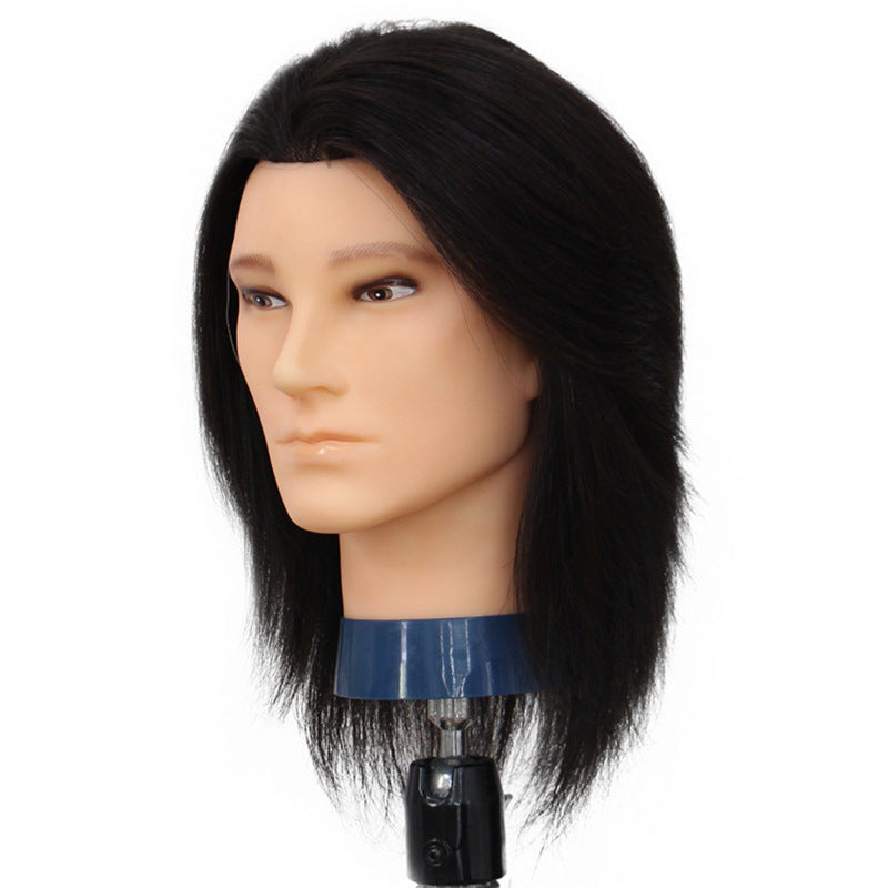 Men's Head Model Hot Dyeing All Real Hair Barber Other Wig