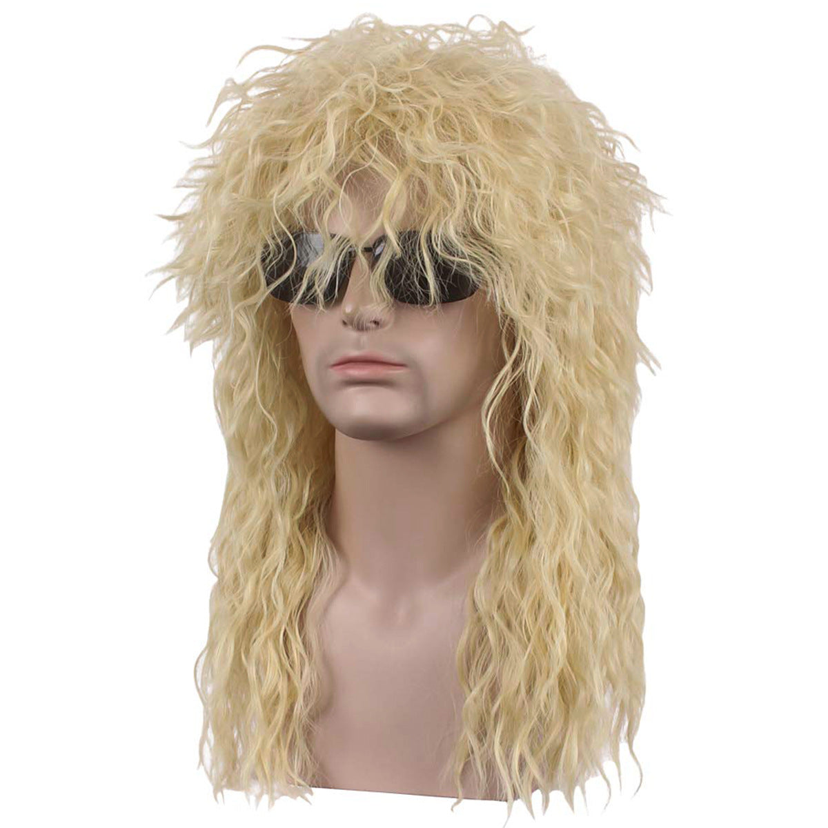 Men's Fluffy Hairstyle Beggar Crazy Long Curly Hair Stage Men's Wig