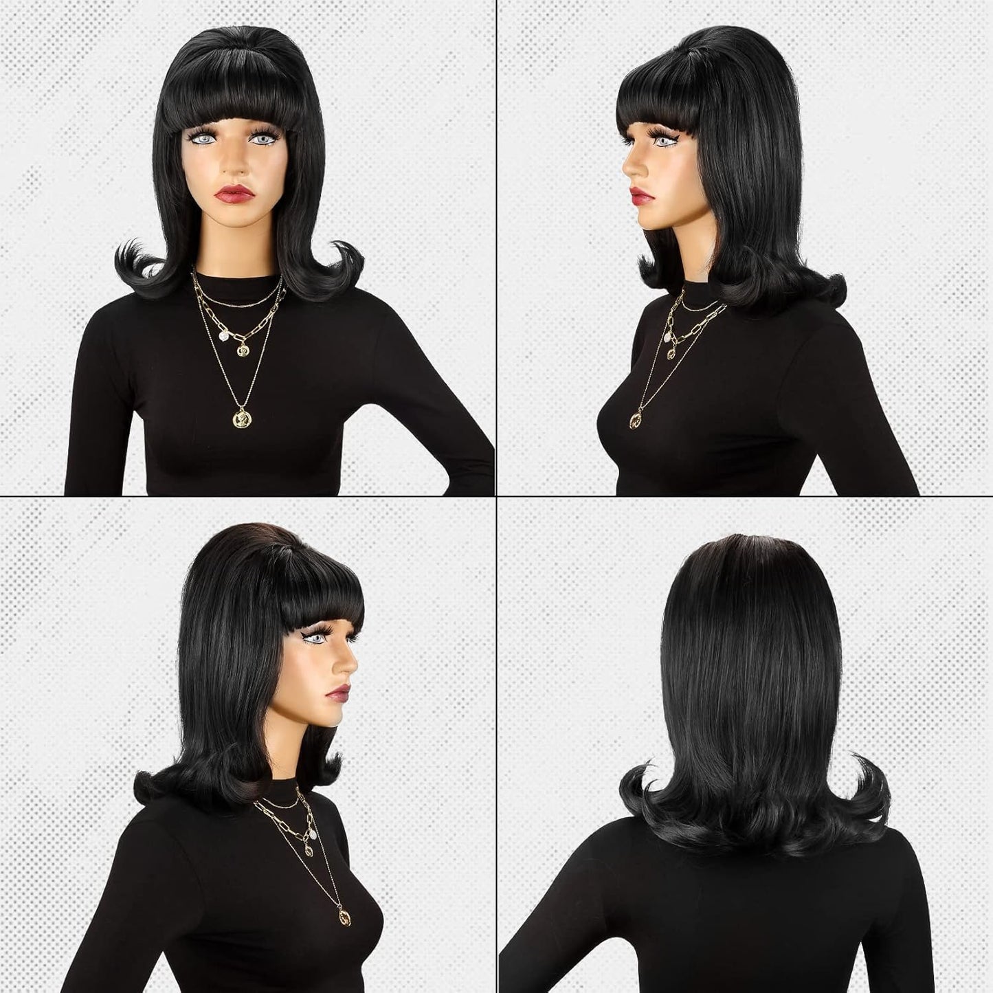 Women's Vintage Generation Bangs Synthetic Wigs Halloween Cos Wig