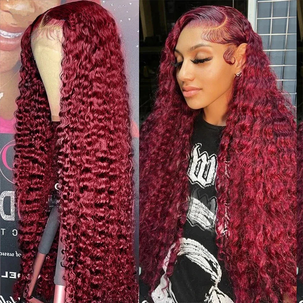 Fashion Front Lace African Small Volume Wig Long Curls