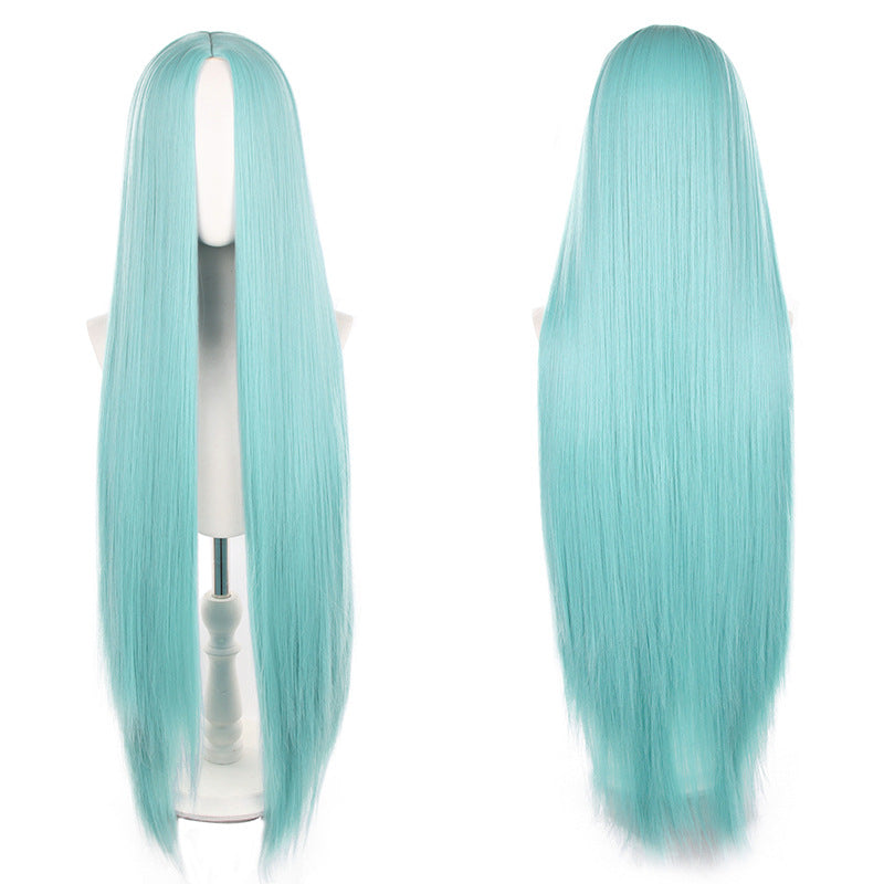 Mid-length Universal Long Straight Scalp Style Cos Wig