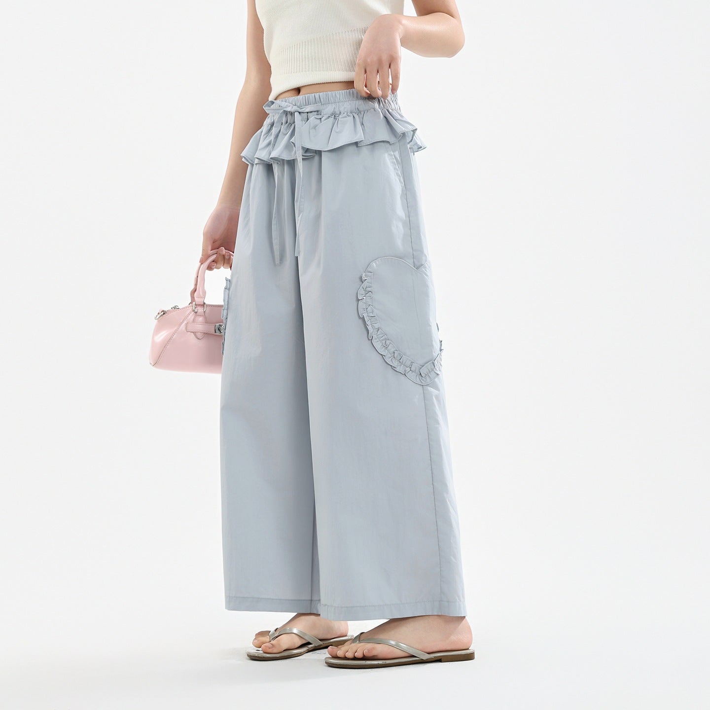 High School Summer Anti Mosquito Medium Large Size Loose Light Children's Pants