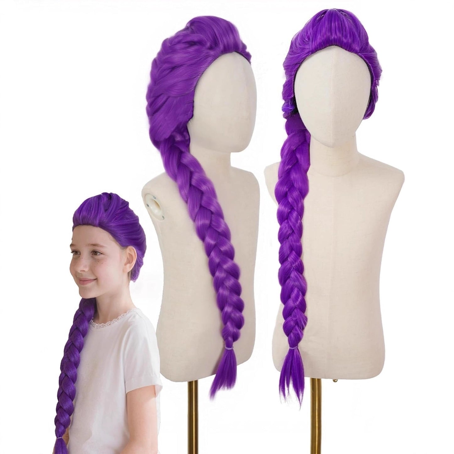 Witch Hunting Group Purple Twist Braid Cos Wig