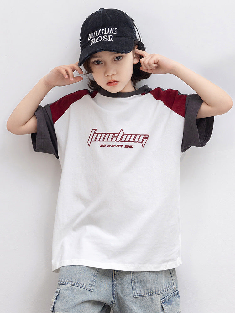 Children's Short Sleeve Summer Clothes Loose Casual Children's T-shirt