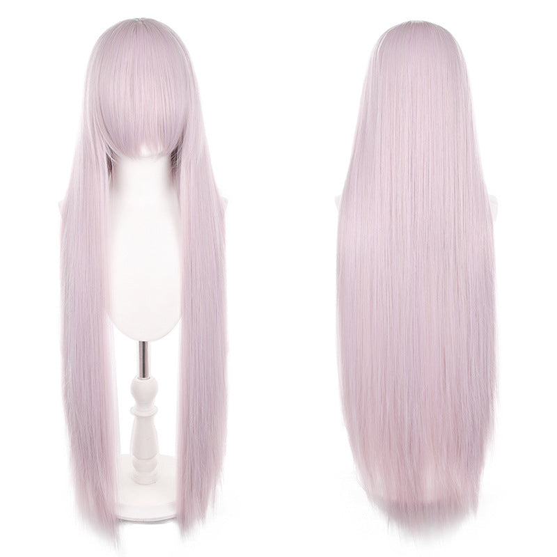 Mao Style Universal Scalp Head Long Bangs Cos Wig