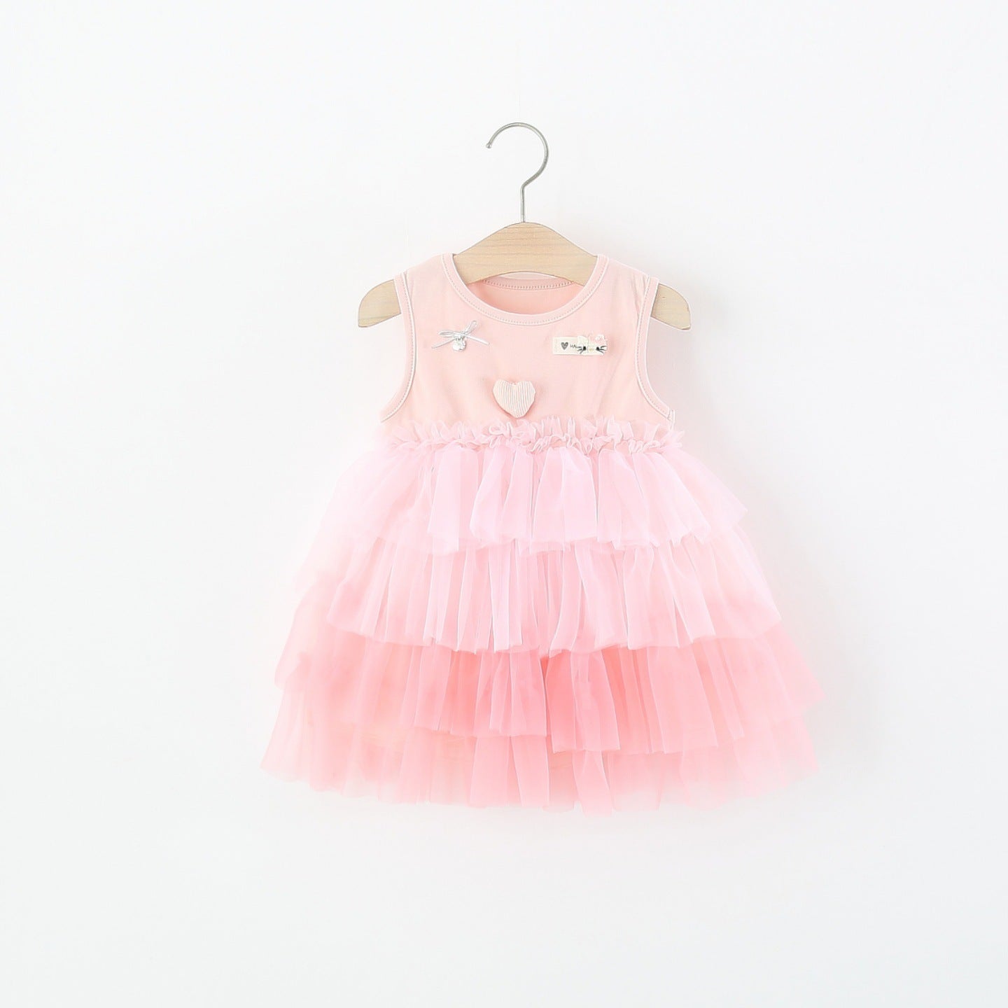 Children's Clothing Sleeveless One-piece Summer Gradient Color Tulle Children's Dress