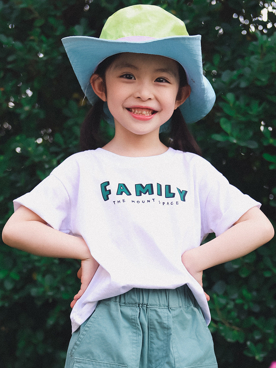 Children's Short-sleeved Summer Family Clothes Cotton Coat Children's T-shirt