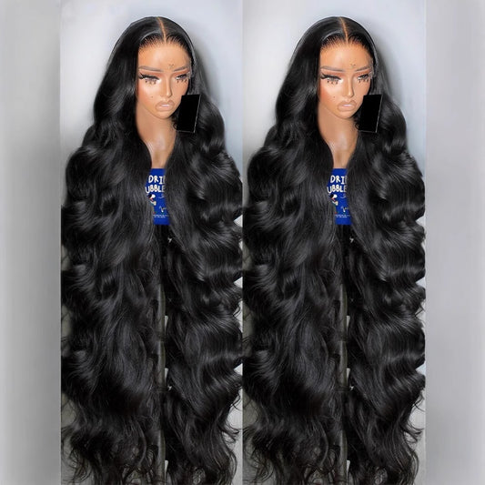 African Medium Black Front Lace Curly Wig Long Curls