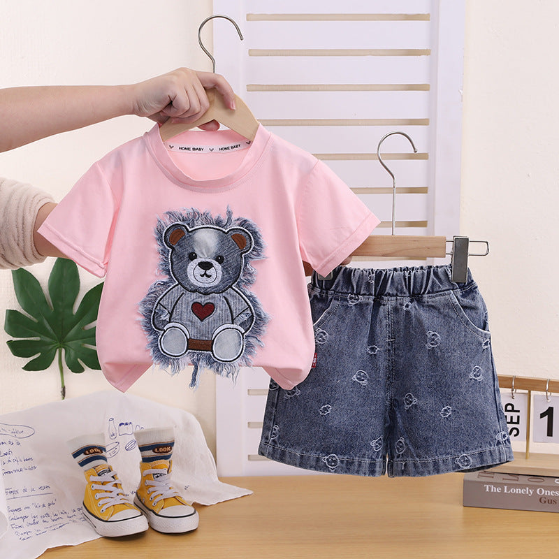 Suits Cute Bear Casual Fashion Clothing Children's Suit
