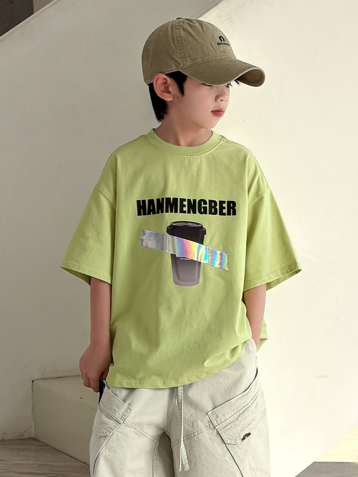 Boy's Short-sleeved Summer Wear Half Sleeve Boy Children's T-shirt