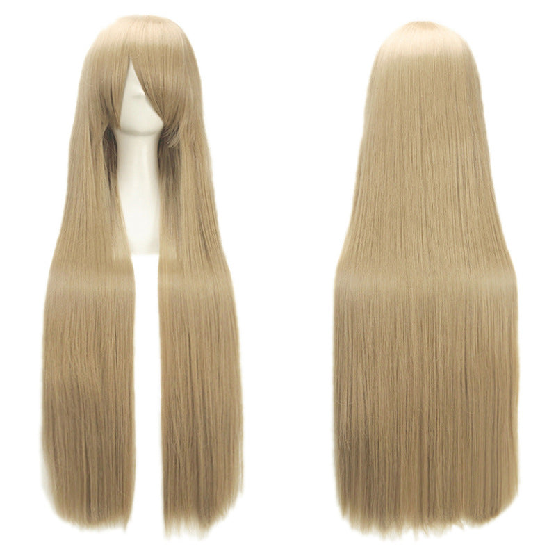 Classic Universal Color Hair Anime Fiber Long Straight Wig