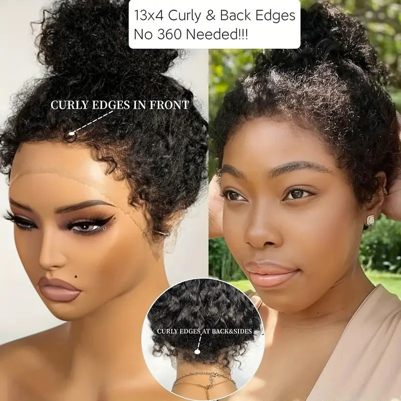 Creative Comfortable Women's Fashion African Small Wig Short Curly Hair